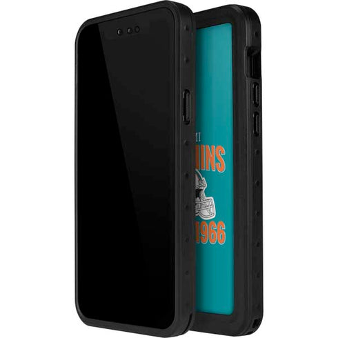 NFL Miami Dolphins Helmet iPhone 14 Pro Waterproof Case
