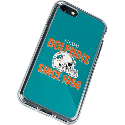 NFL Miami Dolphins Helmet iPhone SE (2nd & 3rd Gen) Clear Case