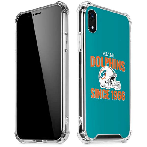 NFL Miami Dolphins Helmet iPhone XR Clear Case