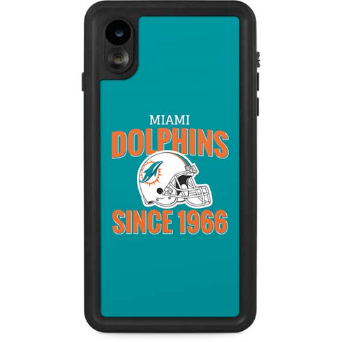 NFL Miami Dolphins Helmet iPhone XR Waterproof Case