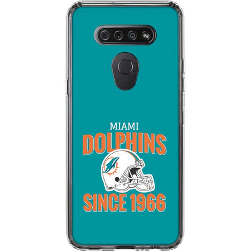 NFL Miami Dolphins Helmet LG K51/Q51 Clear Case