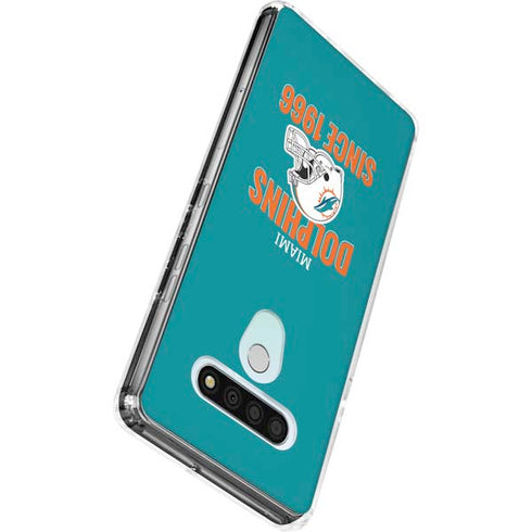 NFL Miami Dolphins Helmet LG Stylo 6 Clear Case