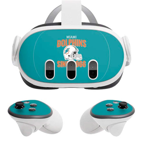 NFL Miami Dolphins Helmet Meta Quest 3 Skin