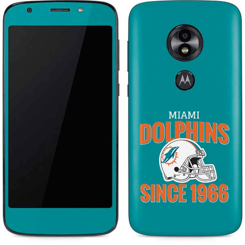 NFL Miami Dolphins Helmet Moto E5 Play Skin