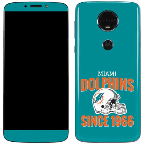 NFL Miami Dolphins Helmet Moto E5 Plus Skin