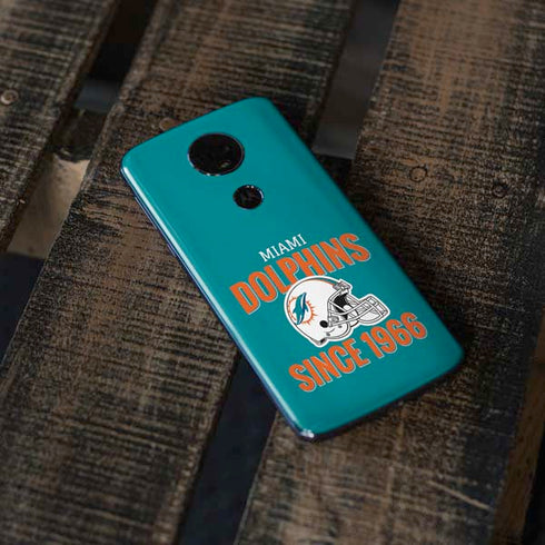 NFL Miami Dolphins Helmet Moto E5 Plus Skin
