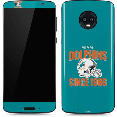 NFL Miami Dolphins Helmet Moto G6 Skin