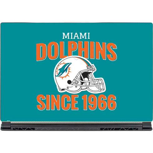 NFL Miami Dolphins Helmet MSI GS65 Stealth Laptop Skin
