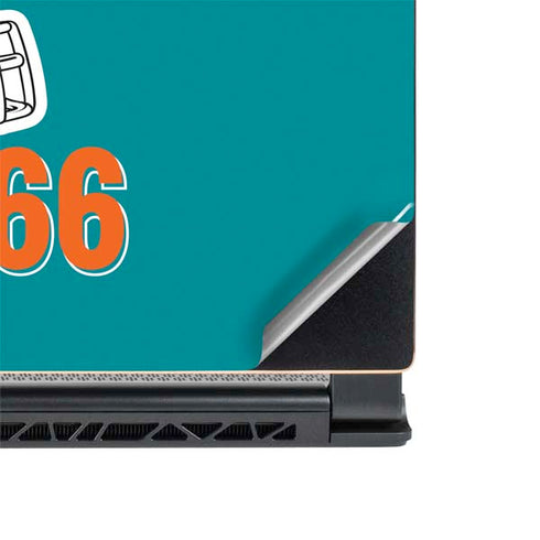 NFL Miami Dolphins Helmet MSI GS65 Stealth Laptop Skin
