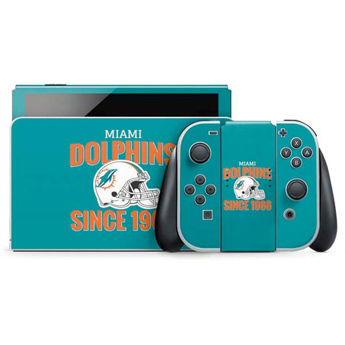 NFL Miami Dolphins Helmet Nintendo Switch OLED (2021) Skin