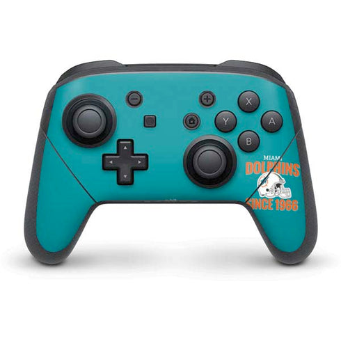 NFL Miami Dolphins Helmet Nintendo Switch Pro Controller Skin