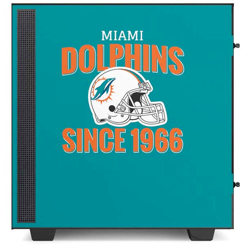 NFL Miami Dolphins Helmet NZXT H510 Compact ATX Mid-Tower Case Skin