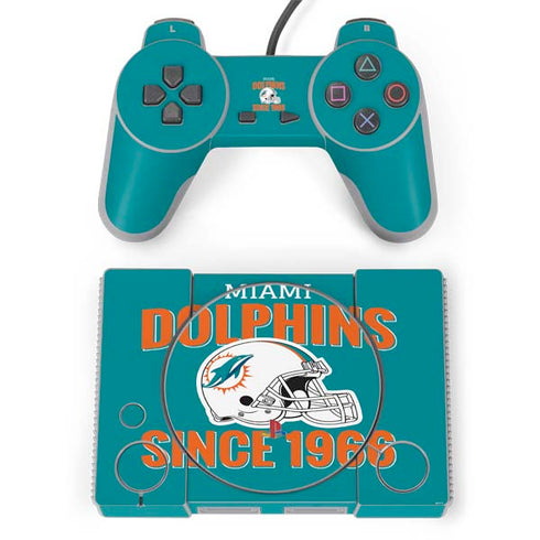 NFL Miami Dolphins Helmet PlayStation Classic Bundle Skin