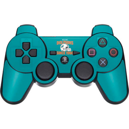 NFL Miami Dolphins Helmet PS3 Dual Shock wireless controller Skin