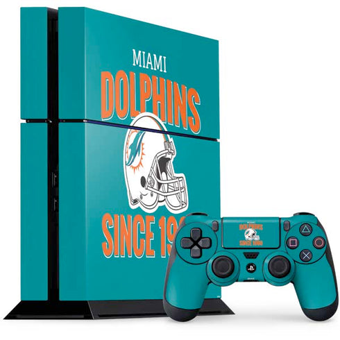 NFL Miami Dolphins Helmet PS4 Console and Controller Bundle Skin