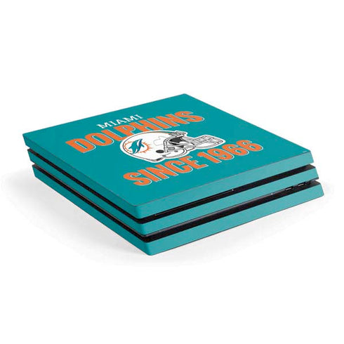 NFL Miami Dolphins Helmet PS4 Pro Console Skin