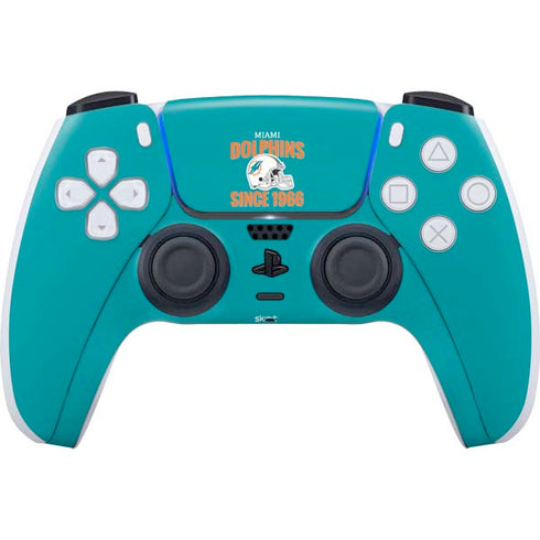 NFL Miami Dolphins Helmet PS5 Controller Skin
