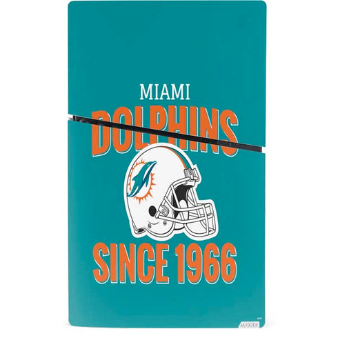 NFL Miami Dolphins Helmet PS5 Slim Digital Edition Console Skin