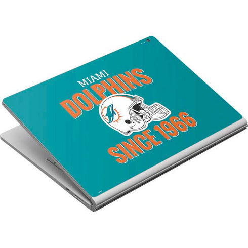 NFL Miami Dolphins Helmet Surface Book Skin