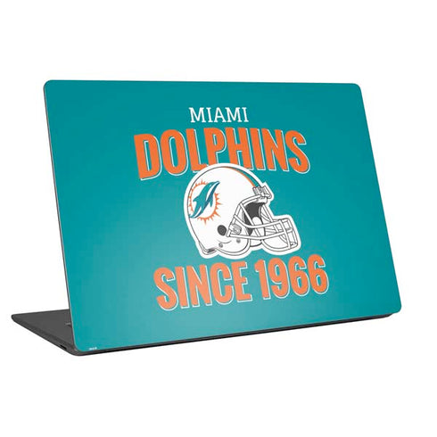 NFL Miami Dolphins Helmet Universal Laptop 17in (13.8 x 10in) Skin