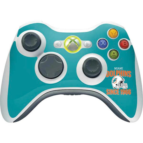 NFL Miami Dolphins Helmet Xbox 360 Wireless Controller Skin