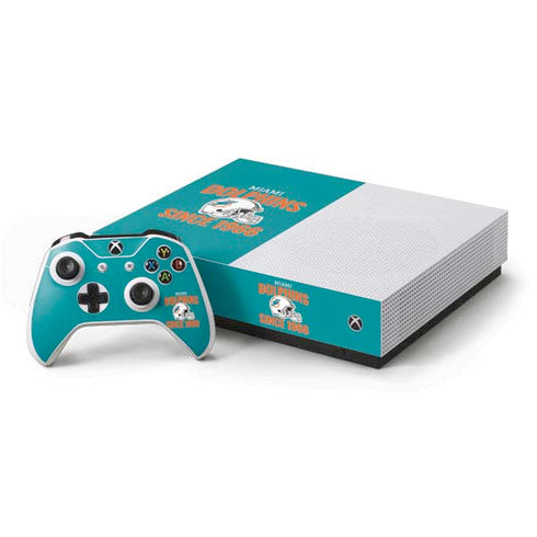 NFL Miami Dolphins Helmet Xbox One S All-Digital Edition Bundle Skin