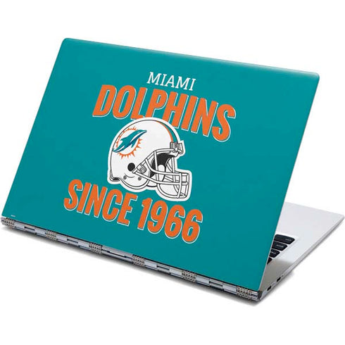 NFL Miami Dolphins Helmet Yoga 910 2-in-1 14in Touch-Screen Skin