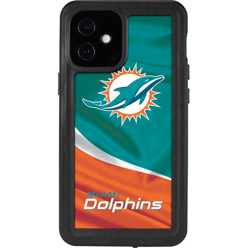 NFL Miami Dolphins iPhone 12 Mini Waterproof Case