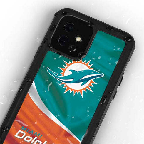 NFL Miami Dolphins iPhone 12 Mini Waterproof Case