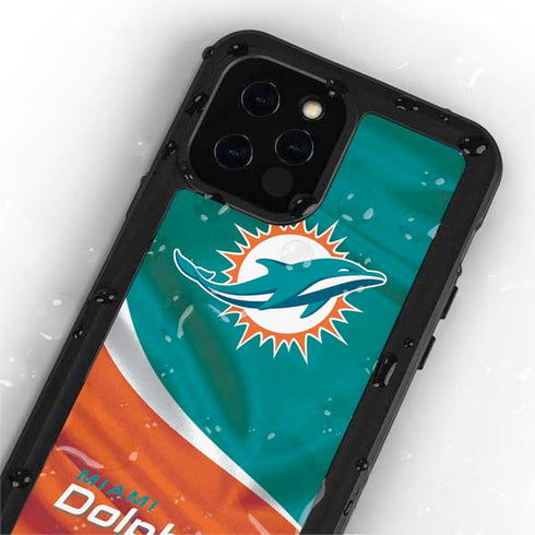 NFL Miami Dolphins iPhone 12 Pro Waterproof Case