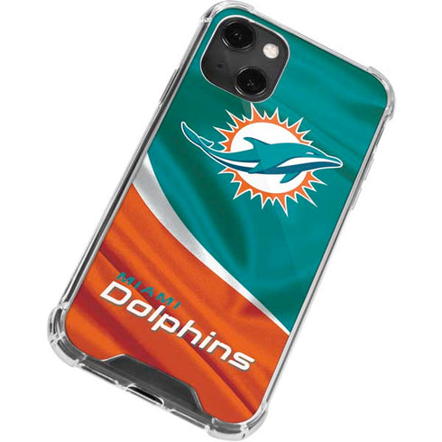 NFL Miami Dolphins iPhone 13 Mini Clear Case