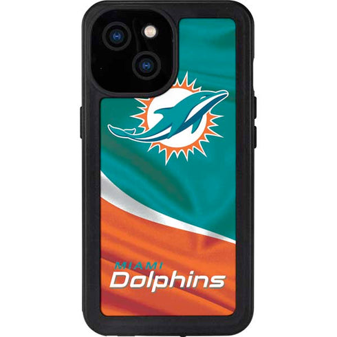 NFL Miami Dolphins iPhone 13 Mini Waterproof Case
