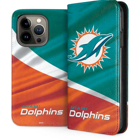 NFL Miami Dolphins iPhone 13 Pro Folio Case