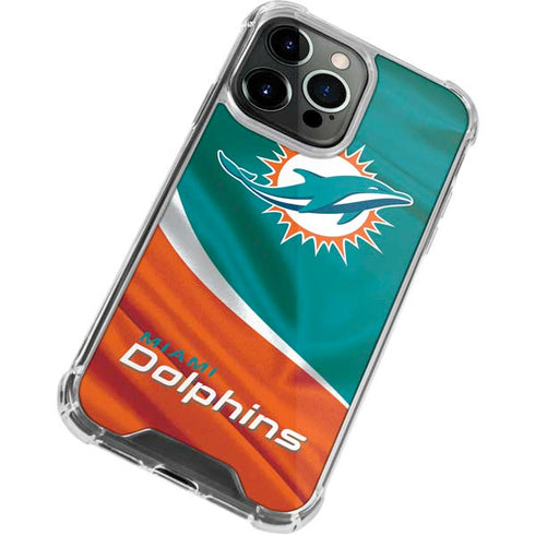 NFL Miami Dolphins iPhone 14 Pro Clear Case