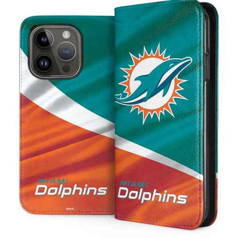 NFL Miami Dolphins iPhone 15 Pro Folio Case