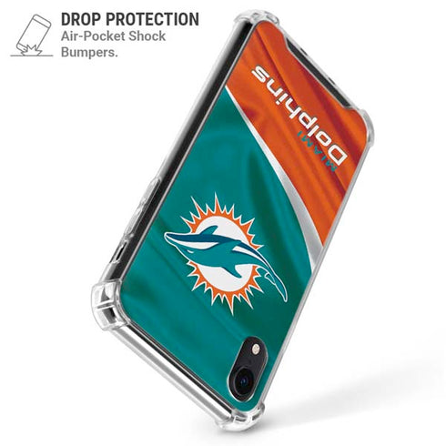 NFL Miami Dolphins iPhone XR Clear Case