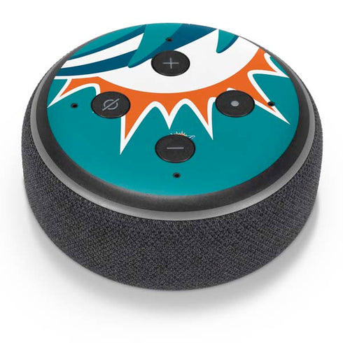 NFL Miami Dolphins Large Logo Amazon Echo Dot Skin