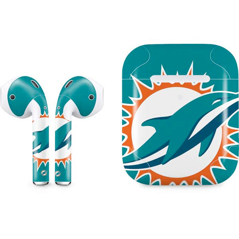 NFL Miami Dolphins Large Logo Apple AirPods 2 Skin