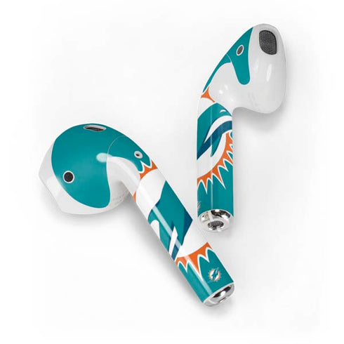 NFL Miami Dolphins Large Logo Apple AirPods Skin