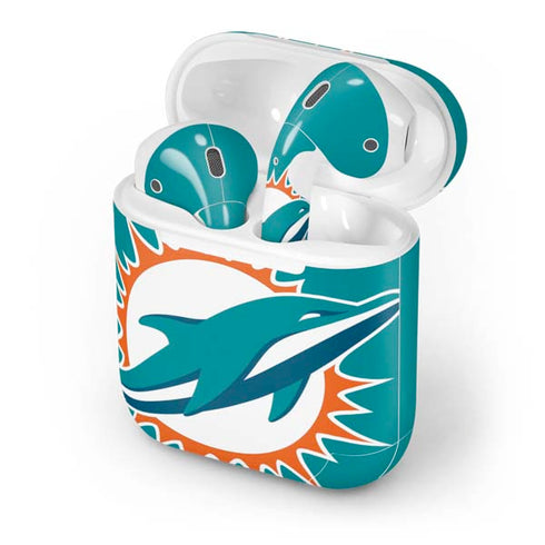 NFL Miami Dolphins Large Logo Apple AirPods Skin
