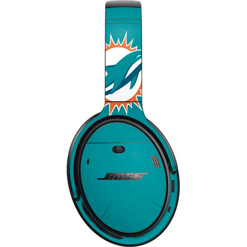 NFL Miami Dolphins Large Logo Bose QuietComfort 35 Headphones Skin