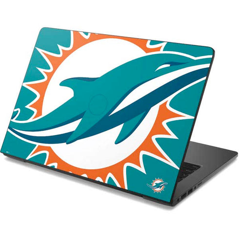 NFL Miami Dolphins Large Logo Dell Chromebook Skin