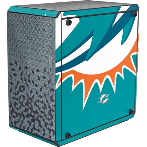 NFL Miami Dolphins Large Logo Cooler Master MasterBox Q300L Mini Tower Skin