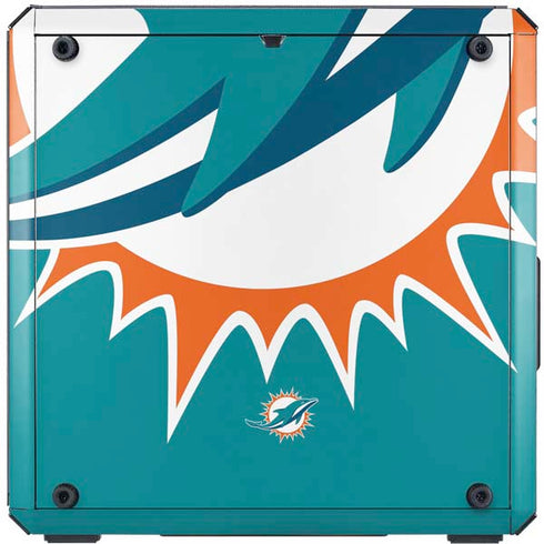 NFL Miami Dolphins Large Logo Cooler Master MasterBox Q300L Mini Tower Skin