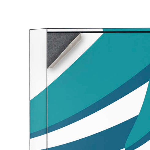 NFL Miami Dolphins Large Logo Corsair 4000D Tempered Glass Mid-Tower ATX Case Skin