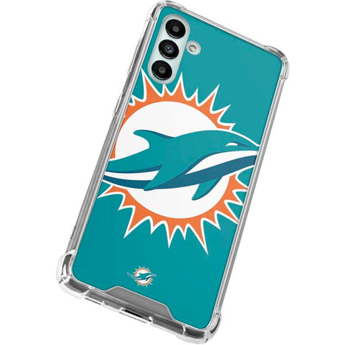 NFL Miami Dolphins Large Logo Galaxy A13 5G Clear Case