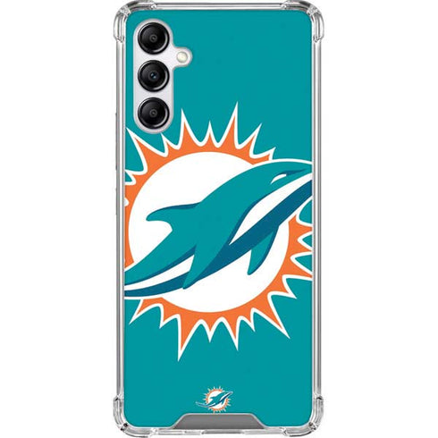 NFL Miami Dolphins Large Logo Galaxy A14 5G Clear Case