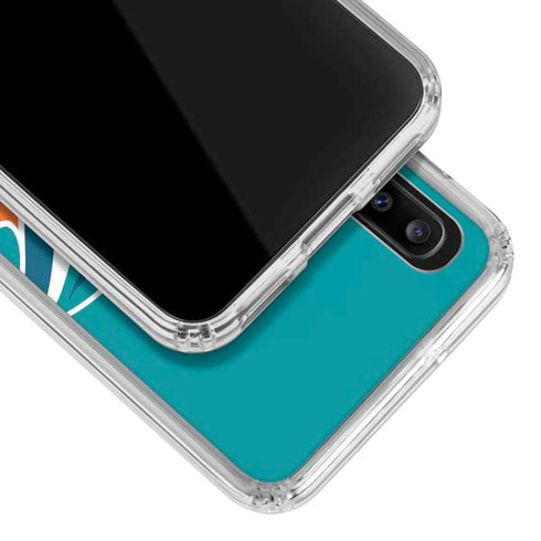 NFL Miami Dolphins Large Logo Galaxy A30 Clear Case