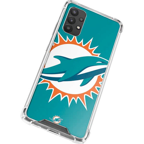NFL Miami Dolphins Large Logo Galaxy A32 5G Clear Case