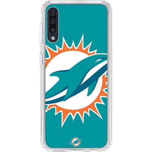 NFL Miami Dolphins Large Logo Galaxy A50 Clear Case